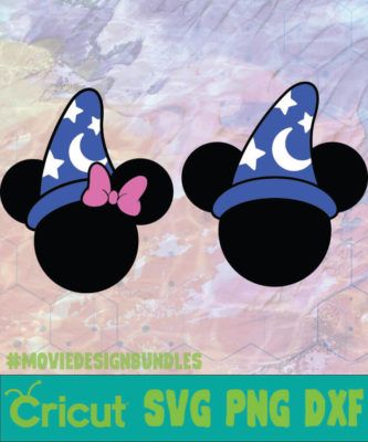 SORCERER HAT MICKEY LOGO SVG PNG DXF Movie Design Bundles