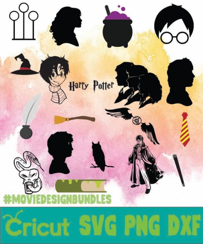 Harry Potter Bundles 1-3 SVG, PNG, DXF, Harry Potter Bundles 1-3 ...