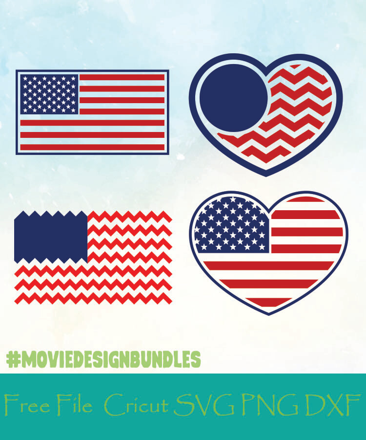 4th Of July American Us Flag Free Designs Svg Png Dxf For Cricut Movie Design Bundles