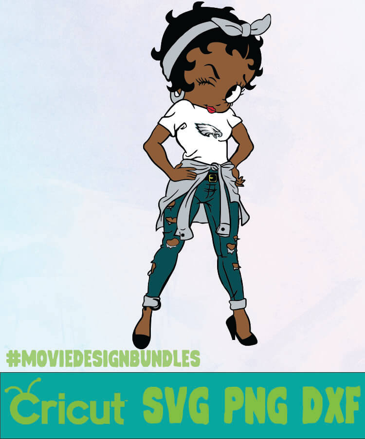 Download Free Betty Boop Philadelphia Eagles Nfl Logo Svg Png Dxf Movie Design Bundles PSD Mockup Template