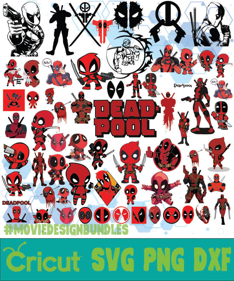 Deadpool Marvel Bundle Svg Png Dxf Movie Design Bundles