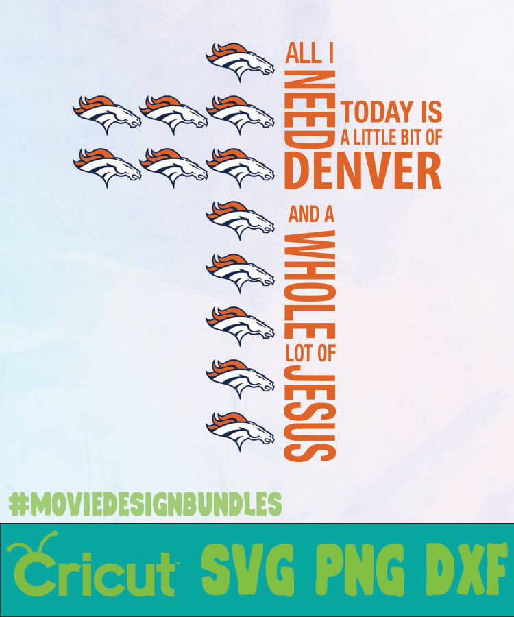 Denver Broncos Jesus Logo Nfl Svg Png Dxf Movie Design Bundles