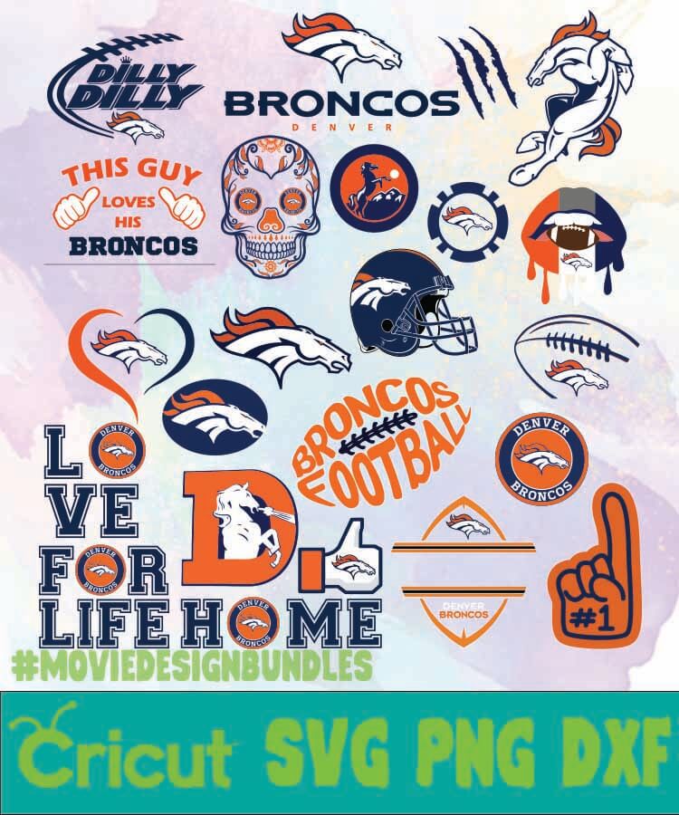 Denver Broncos Logo Bundles Svg Png Dxf Movie Design Bundles