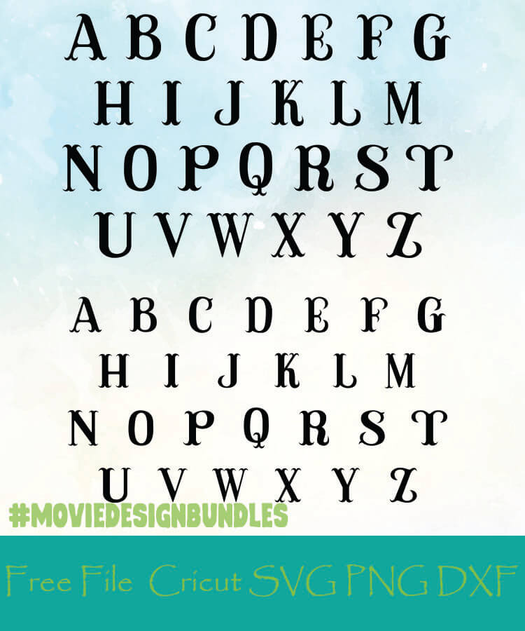 Download Fishhook Monogram Alphabet Letters Free Designs Svg Png Dxf For Cricut Movie Design Bundles
