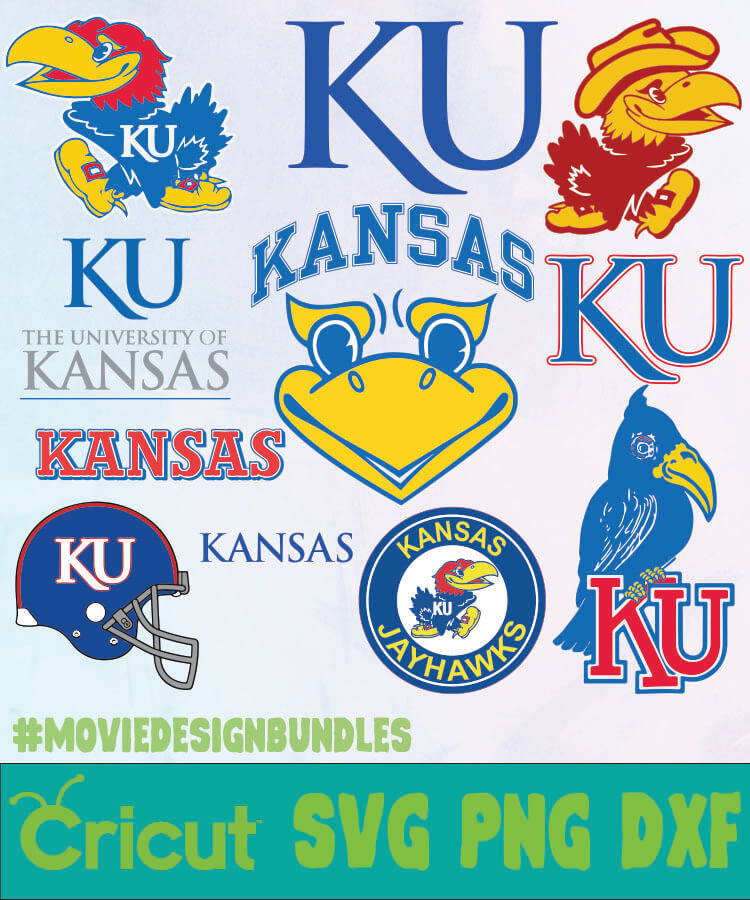 Kansas Jayhawks NCAA SVG, PNG, DXF - Movie Design Bundles