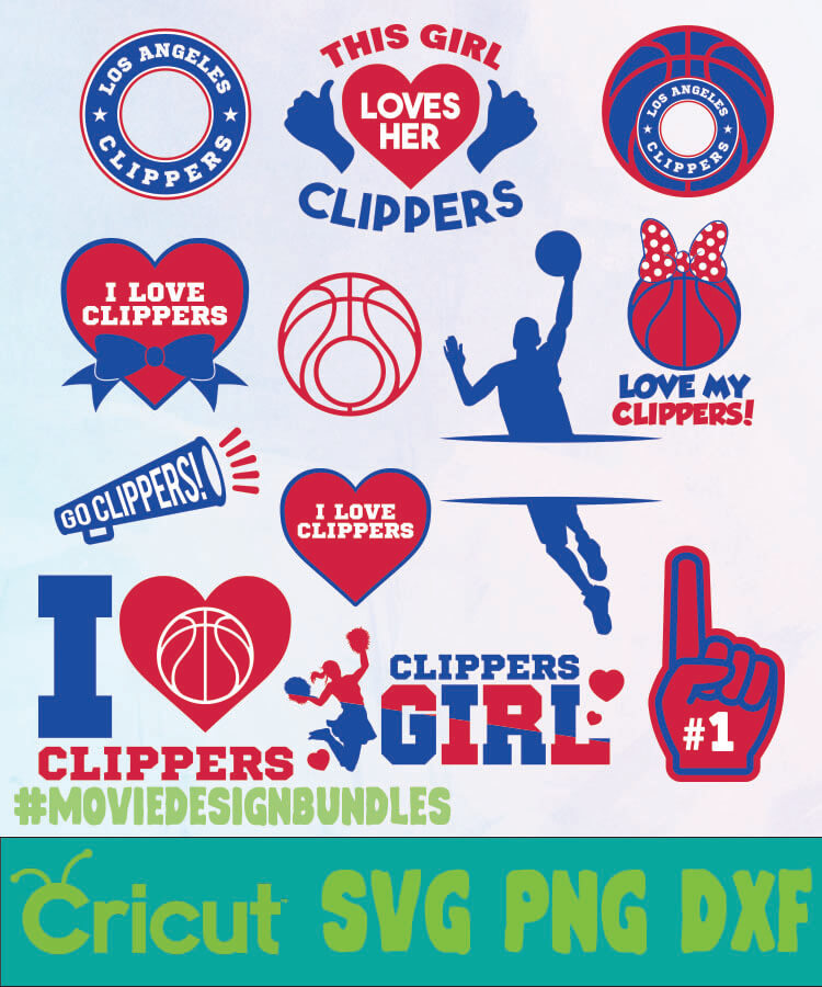 Download Los Angeles Clippers Nba Bundle Svg Png Dxf Movie Design Bundles