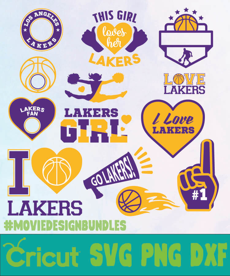 Download Los Angeles Lakers Nba Bundle Svg Png Dxf Movie Design Bundles