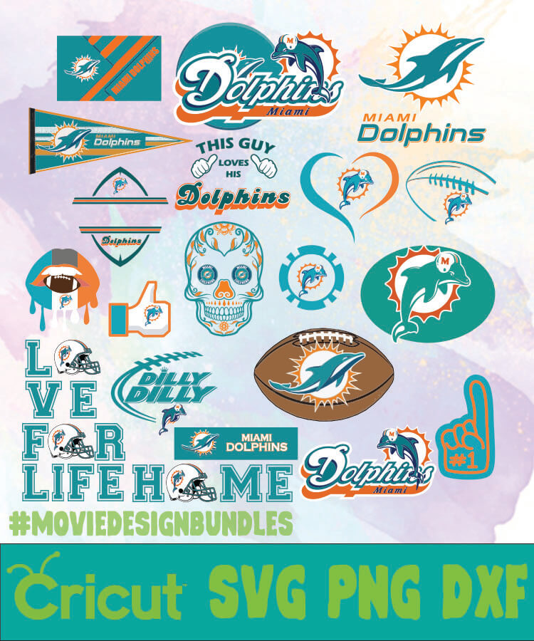Download Miami Dolphins Logo Bundles Svg Png Dxf Movie Design Bundles