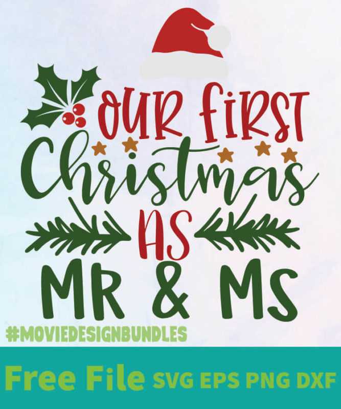 OUR FIRST CHRISTMAS FREE DESIGNS SVG, ESP, PNG, DXF FOR CRICUT - Movie