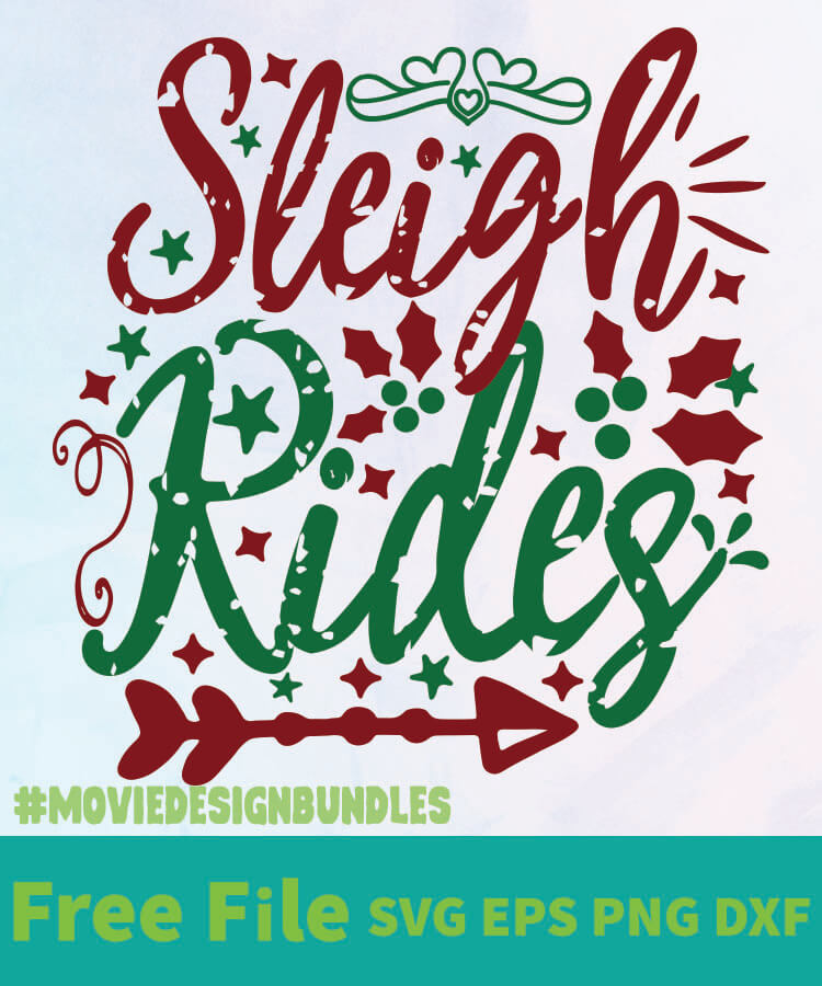 Download SLEIGH RIDES FREE DESIGNS SVG, ESP, PNG, DXF FOR CRICUT ...