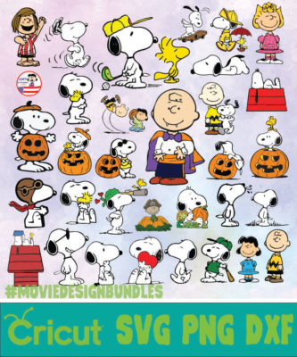 SNOOPY BUNDLE BUNDLE SVG, PNG, DXF - Movie Design Bundles