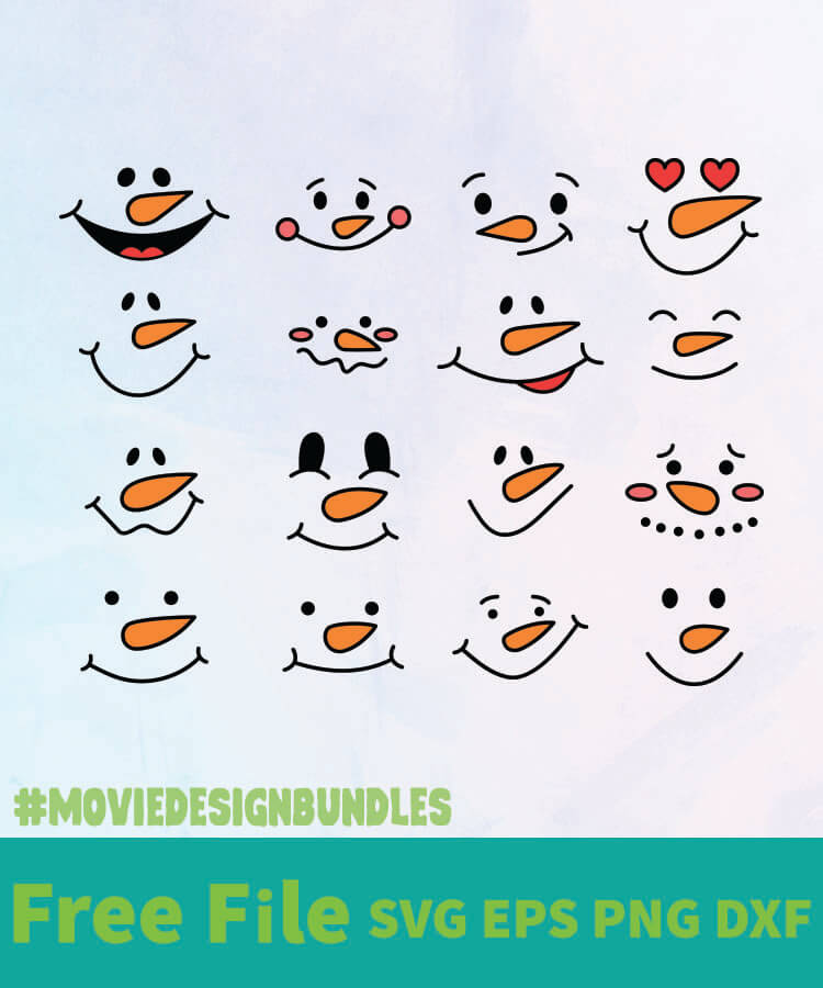 Free Cricut Snowman Face Svg Free