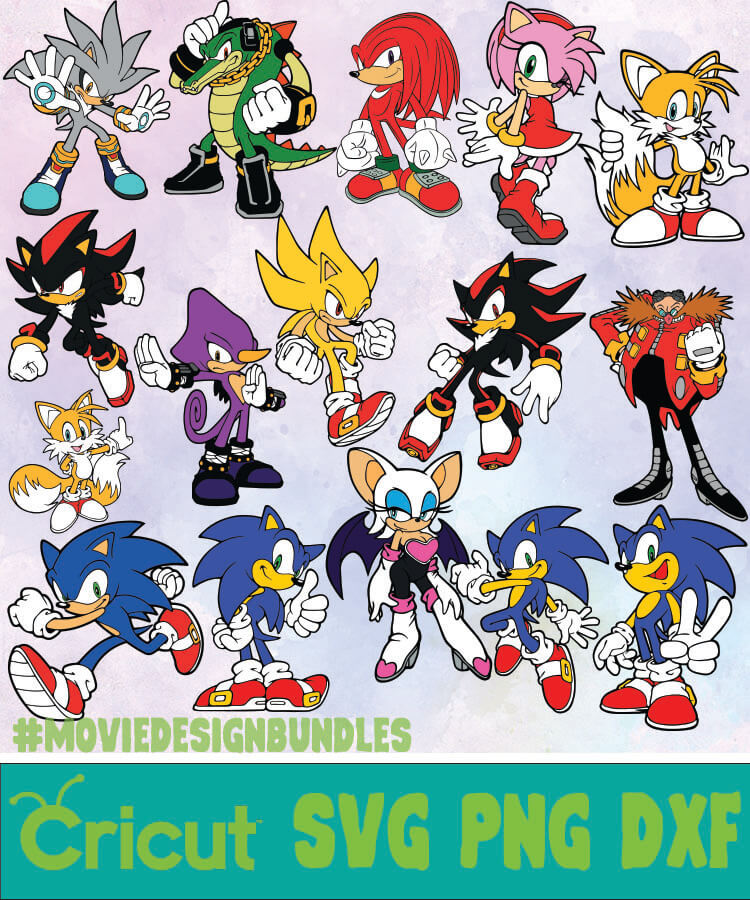 Sonic Face SVG, PNG, DXF Instant download files for Cricut Design Space,  Silhouette, Cutting, Printing, or more