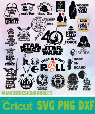 STAR WARS 3 BUNDLES SVG, PNG, DXF - Movie Design Bundles