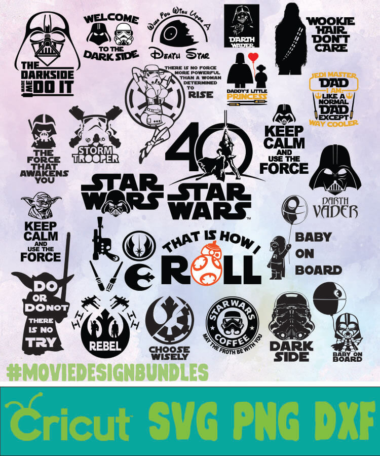 Download Paper Party Supplies Star Wars Svg Files For Cricut Png Dxf Dxf Star Wars Bundle Svg Png Star Wars Svg Clipar Star Wars Svg Stickers Labels Tags