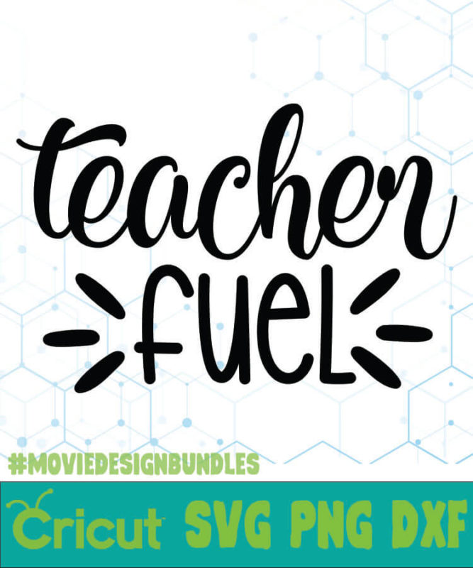 TEACHER FUEL FREE DESIGNS SVG, ESP, PNG, DXF FOR CRICUT - Movie Design