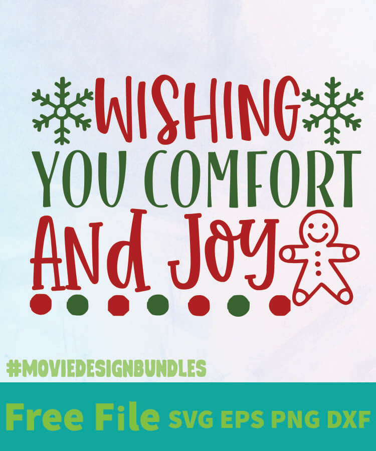 Download WISHING YOU COMFOR AND JOY 01 FREE DESIGNS SVG, ESP, PNG ...