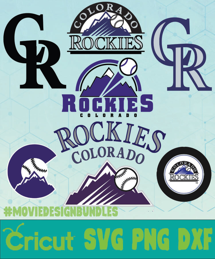 COLORADO ROCKIES MLB BUNDLE LOGO SVG, PNG, DXF - Movie Design Bundles