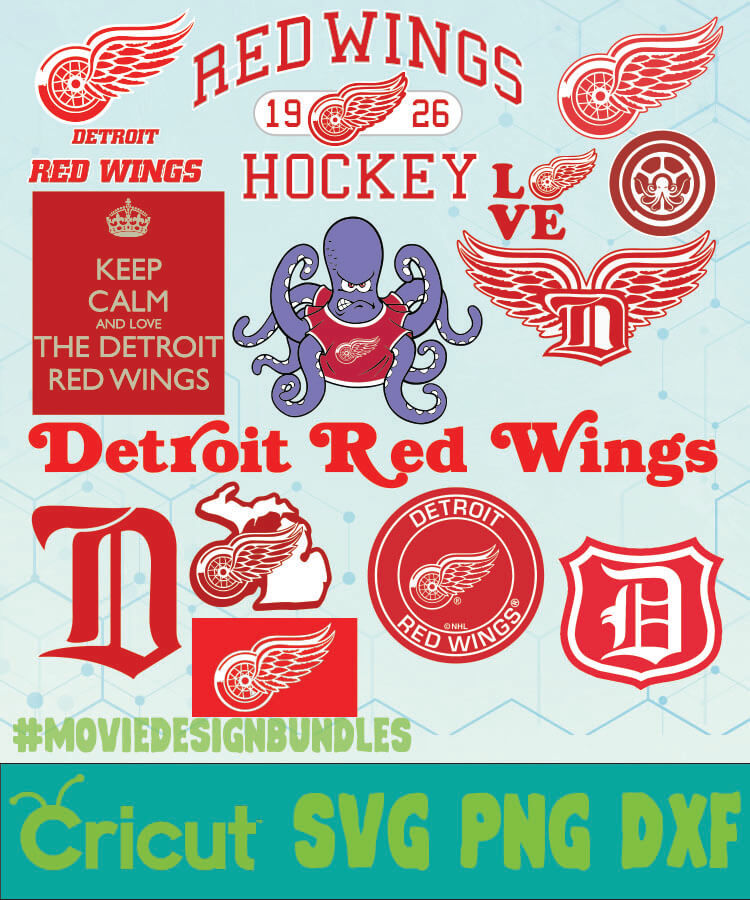 Download Detroit Red Wings Nhl Bundle Logo Svg Png Dxf Movie Design Bundles
