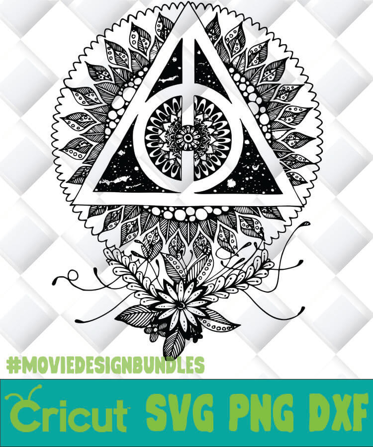 Download Harry Potter Death Hallows Mandala 2 Svg Png Dxf Clipart Movie Design Bundles