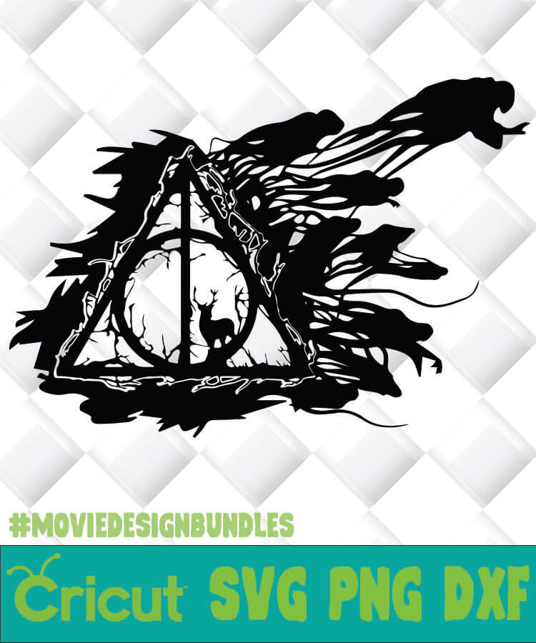 Harry Potter Deathly Hallows With Shadow Hunters Svg Png Dxf Clipart Movie Design Bundles