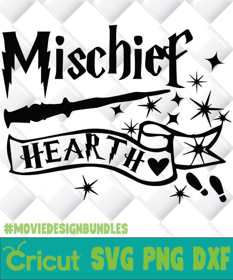 HARRY POTTER MISCHIEF HEART SVG, PNG, DXF, CLIPART - Movie Design Bundles