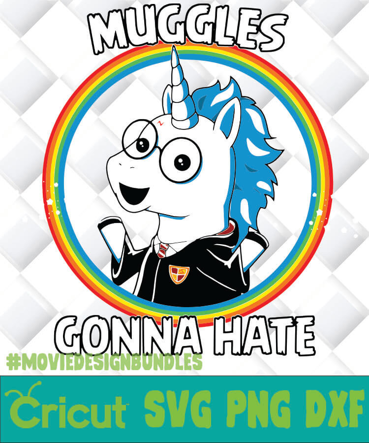 HARRY POTTER MUGGLES GONNA HATE UNICORN SVG, PNG, DXF, CLIPART - Movie