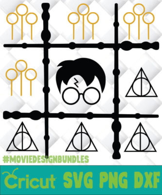 HARRY POTTER TIC TAC TOE SVG, PNG, DXF, CLIPART - Movie Design Bundles