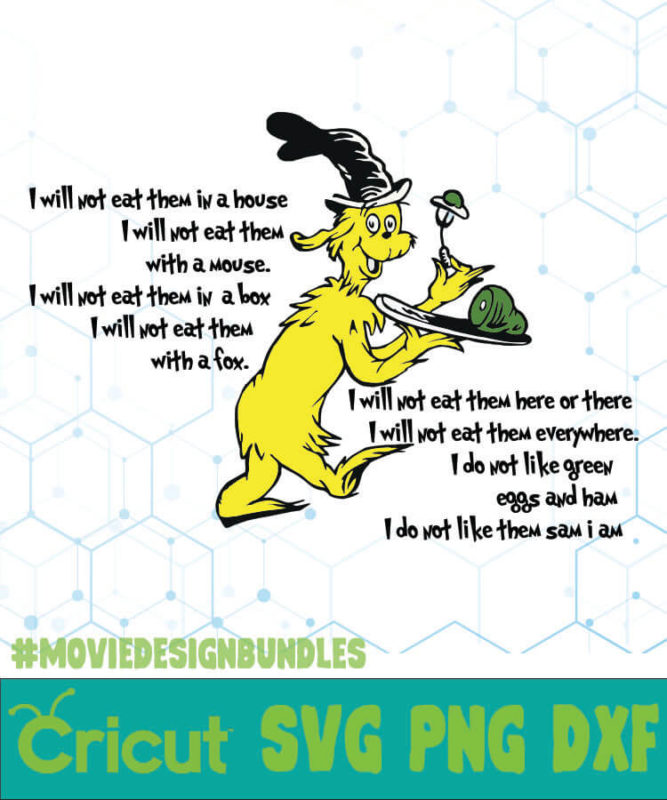 I DO SO LIKE GREEN EGGS AND HAM DR SEUSS CAT IN THE HAT QUOTES SVG, PNG