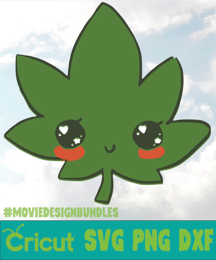 Download Kawaii Pot Leaf Cannabis Svg Png Dxf Cricut Movie Design Bundles
