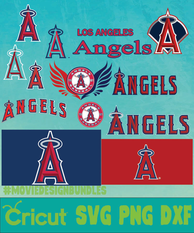 Download Los Angeles Angels Mlb Bundle Logo Svg Png Dxf Movie Design Bundles