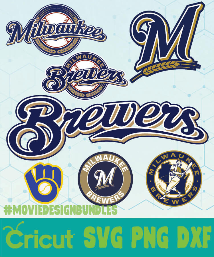 MILWAUKEE BREWERS MLB BUNDLE LOGO SVG, PNG, DXF - Movie Design Bundles