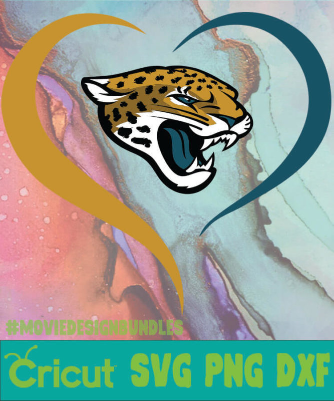 JACKSONVILLE JAGUARS NFL HEART SVG, PNG, DXF - Movie Design Bundles