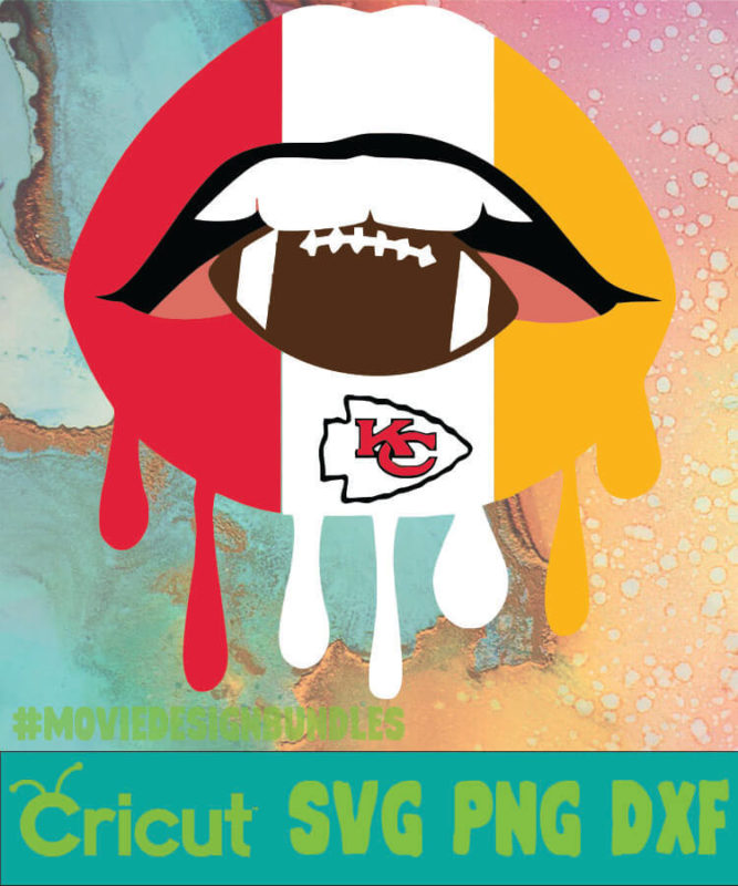 Kansas City Chiefs Nfl Dripping Lips Svg Png Dxf Movie Design Bundles 