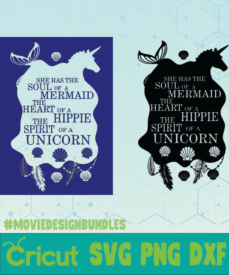 Download Soul Of A Mermaid Quotes Svg Png Dxf Cricut Movie Design Bundles