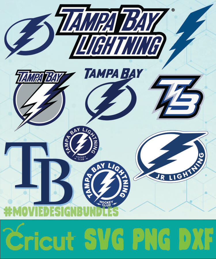 Tampa Bay Lightning Nhl Bundle Logo Svg Png Dxf Movie Design Bundles