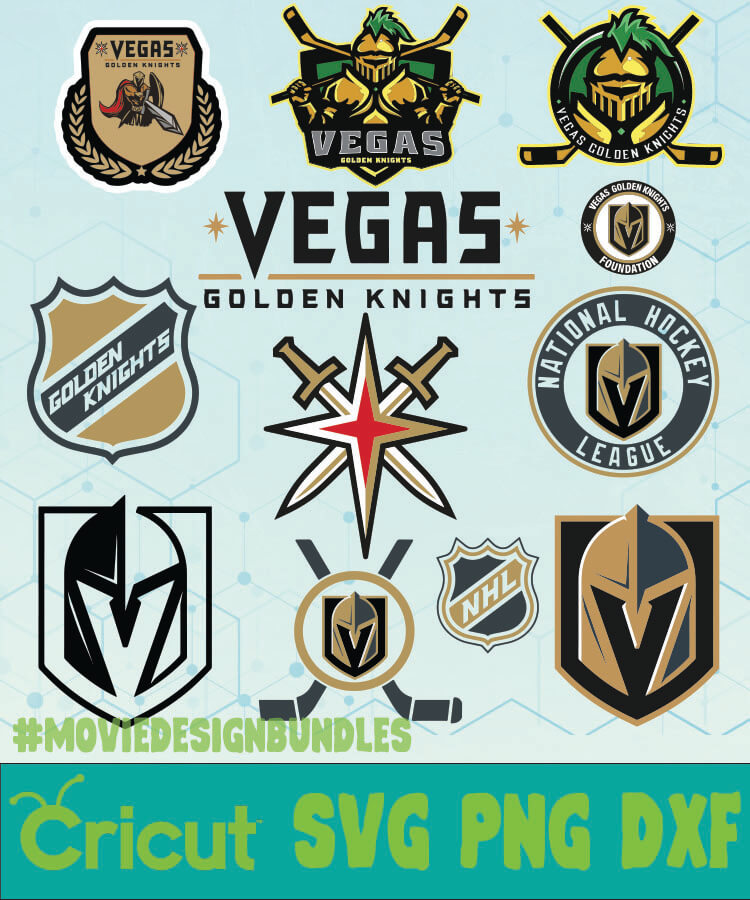 Download VEGAS GOLDEN KNIGHT NHL BUNDLE LOGO SVG PNG DXF - Movie ...