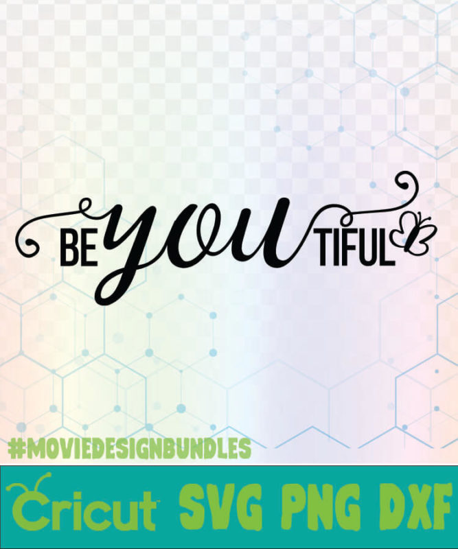 BEYOUTIFUL MAKEUP QUOTES LOGO SVG, PNG, DXF - Movie Design Bundles