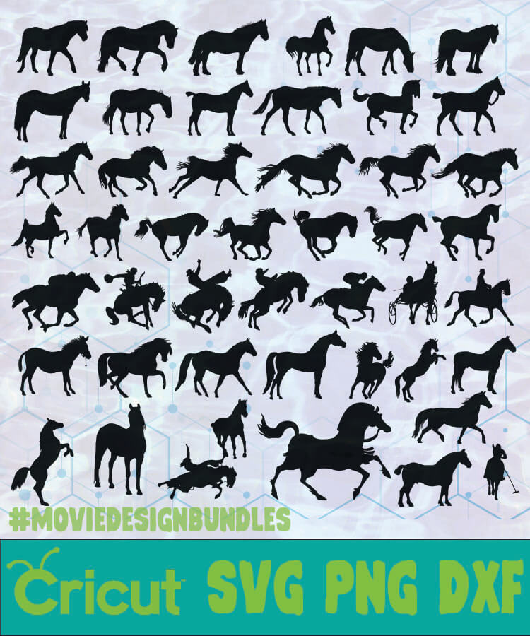 Download Horses Animal Silhouette Logo Svg Png Dxf Movie Design Bundles