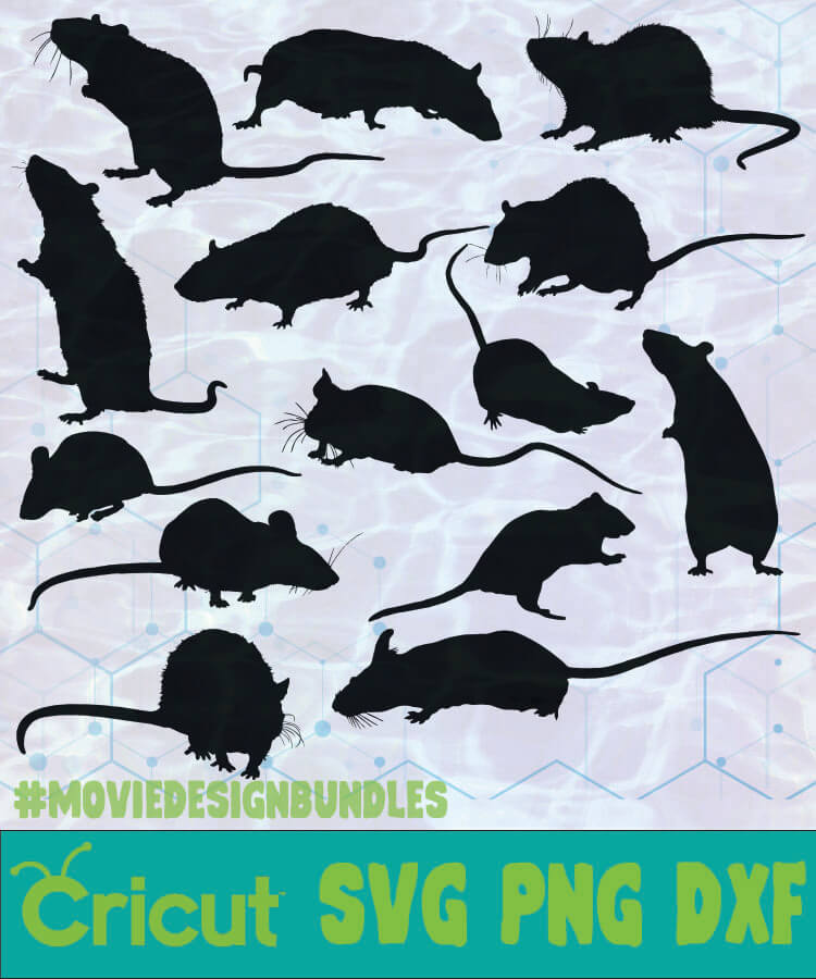 Download Mouse Animal Silhouette Logo Svg Png Dxf Movie Design Bundles