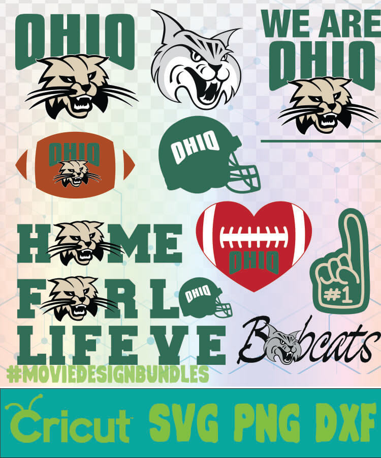 Download Ohio Bobcats Football Ncaa Logo Svg Png Dxf Movie Design Bundles