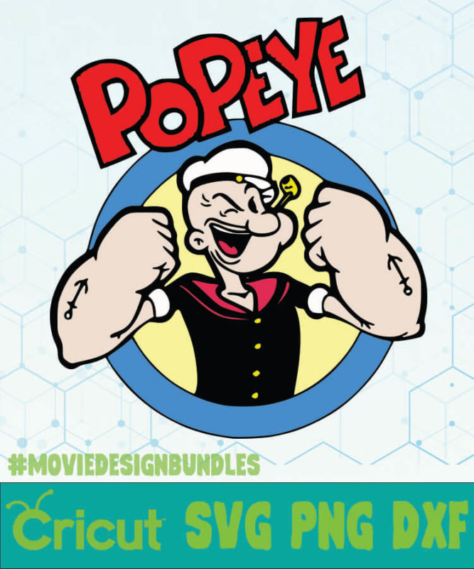 POPEYE LOGO TV SHOW SVG PNG DXF Movie Design Bundles