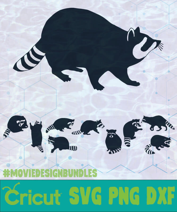 Download Raccoon People Silhouette Logo Svg Png Dxf Movie Design Bundles
