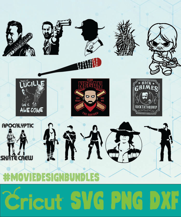 Download THE WALKING DEAD BUNDLE LOGO TV SHOW SVG, PNG, DXF - Movie Design Bundles