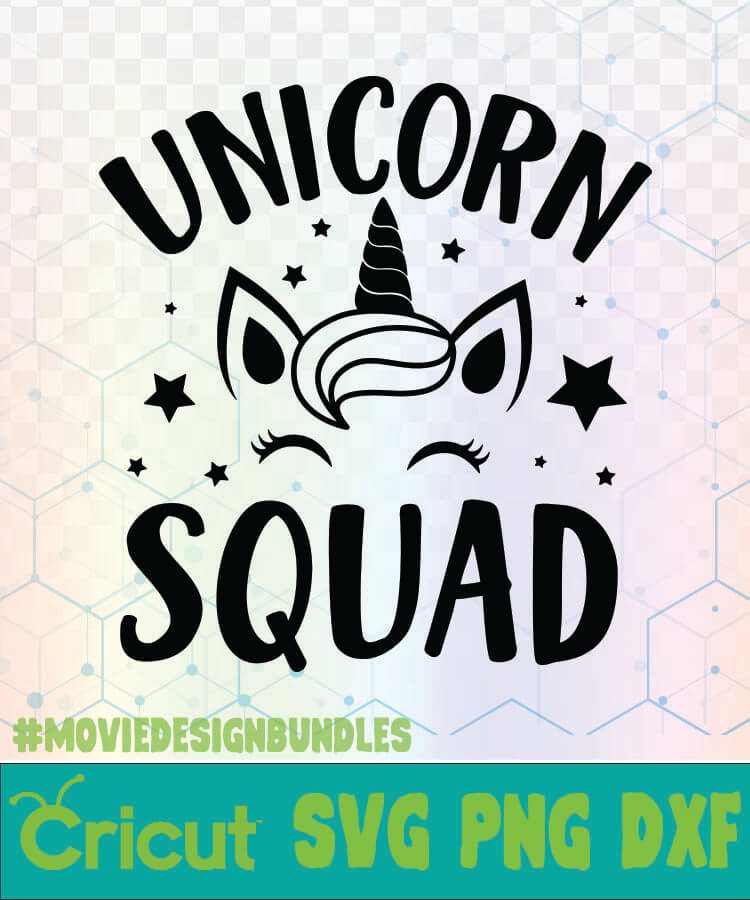 Download Unicorn Squad Unicorn Head Unicorn Quotes Logo Svg Png Dxf Movie Design Bundles