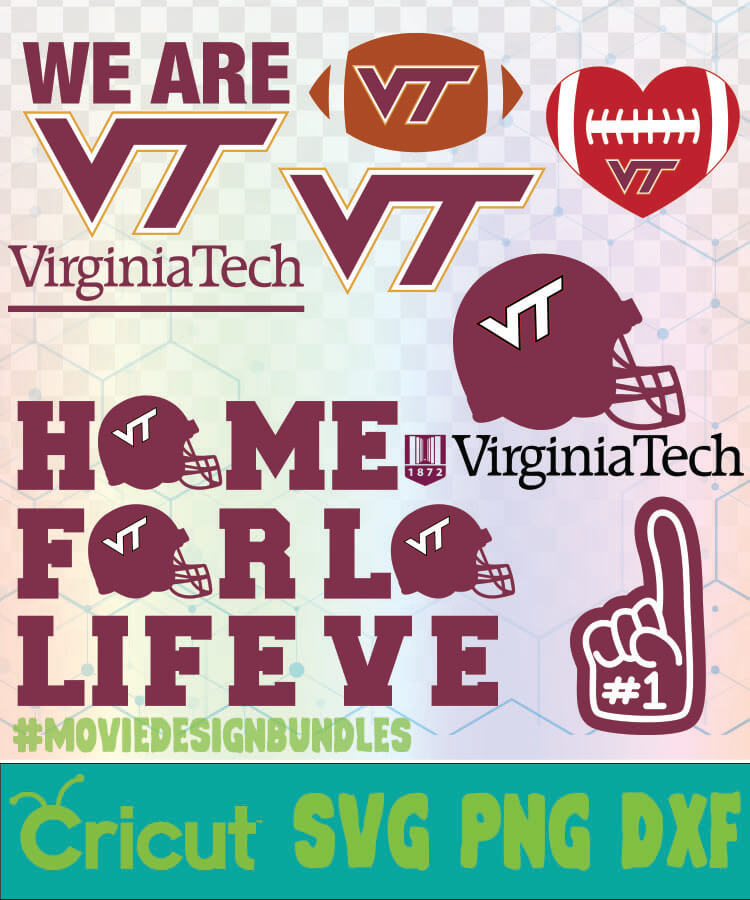 Virginia Tech Hokies Football Ncaa Logo Svg Png Dxf Movie Design Bundles