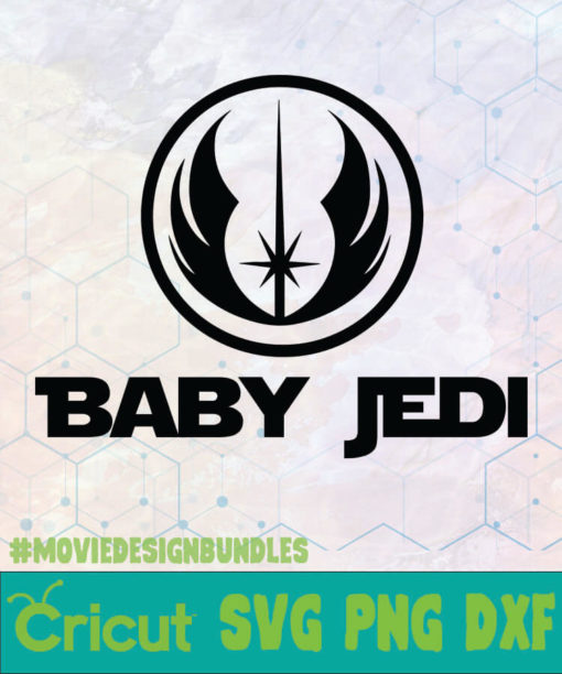 BABY JEDI DISNEY LOGO SVG, PNG, DXF - Movie Design Bundles