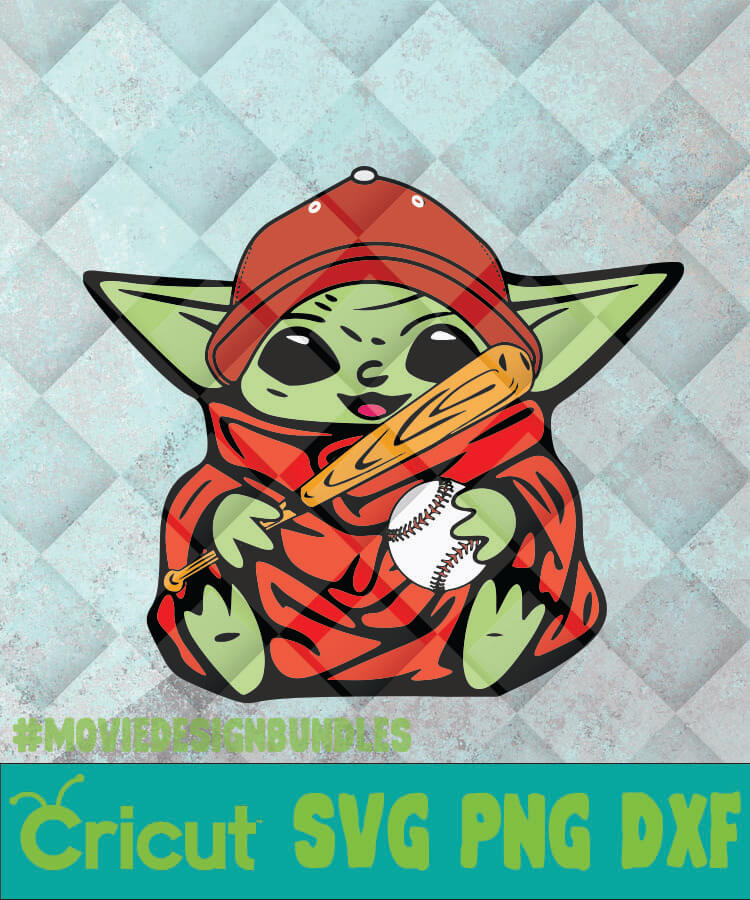 Download Baby Yoda Baseball Svg Png Dxf Clipart For Cricut Movie Design Bundles
