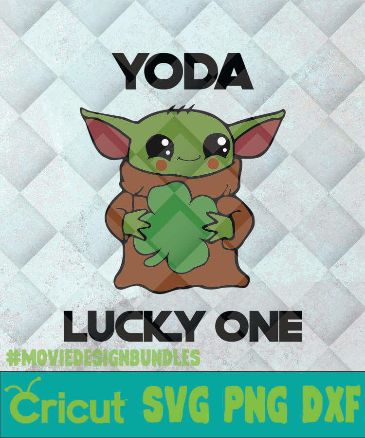 Download BABY YODA LUCKY ONE ST PATRICK'S DAY SVG, PNG, DXF ...
