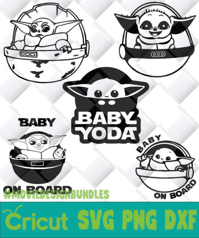 BABY YODA AND STITCH OUTLINE SVG, PNG, DXF, CLIPART FOR